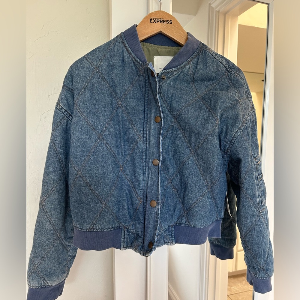 Anthropologie Lindy Quilted Bomber Jacket